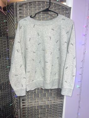 Old Navy Light Gray Pullover Sweatshirt